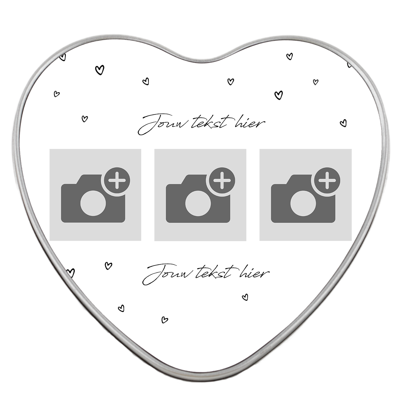 Personalised Tin Box - Heart-shaped