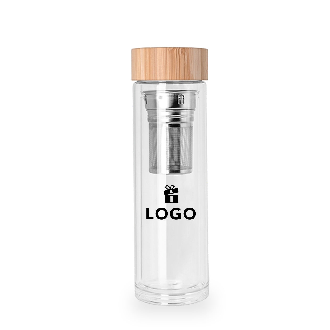 Glazen fles met logo bedrukken