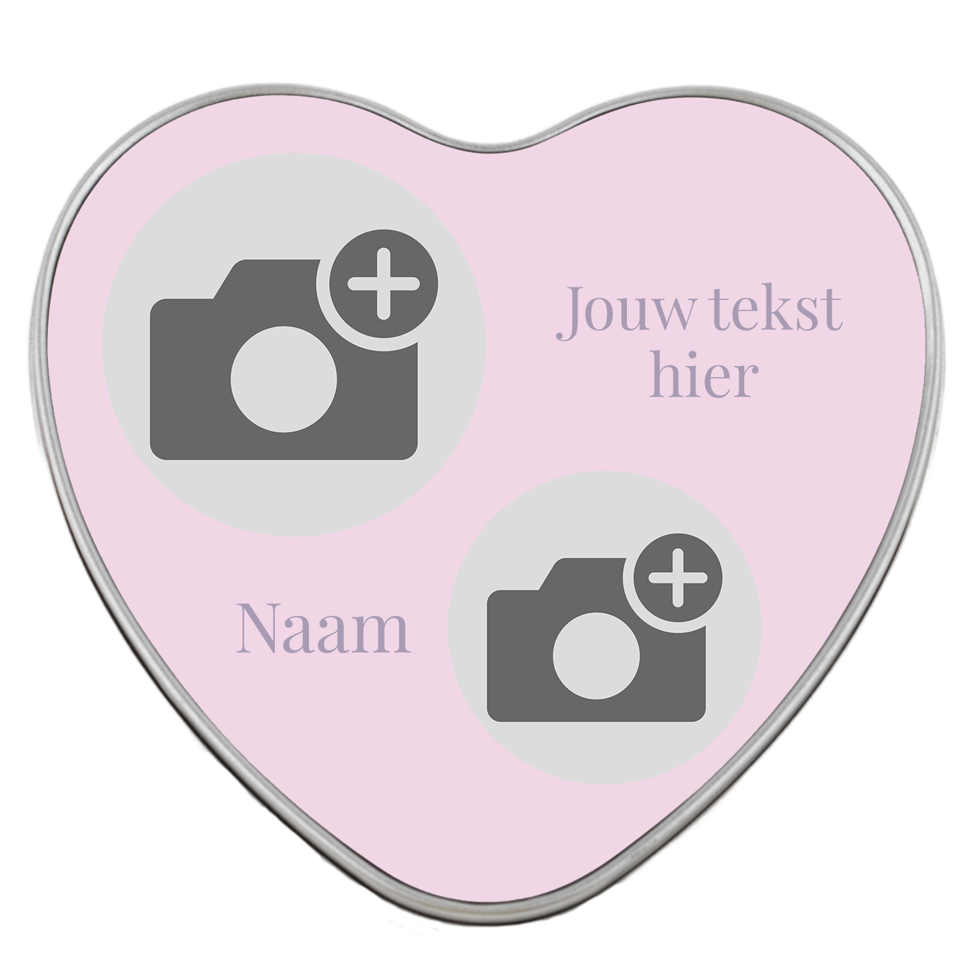 Personalised Tin Box - Heart-shaped