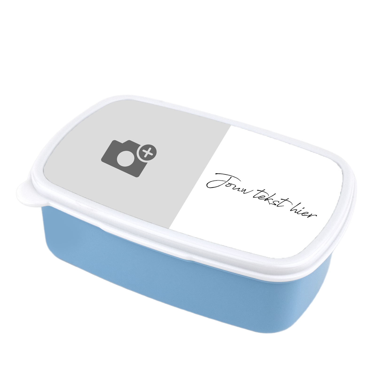 Lunchbox with Name and Photo - Blue